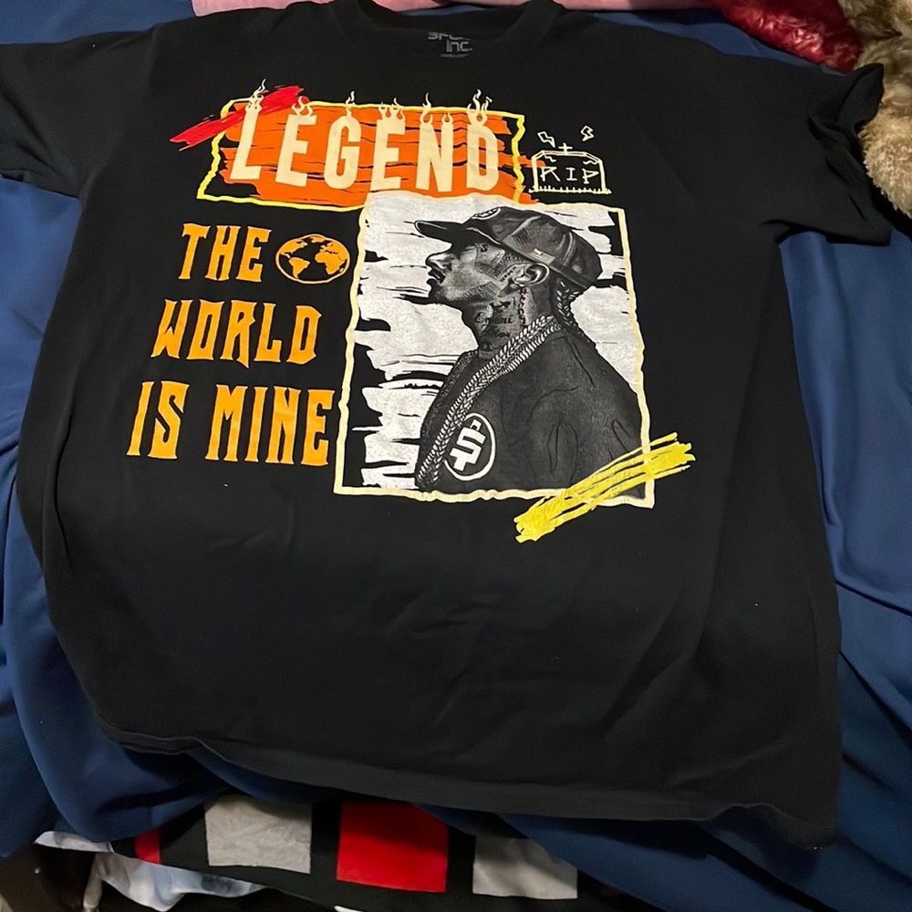 Mens Black Nipsey Hussle Tee (M)